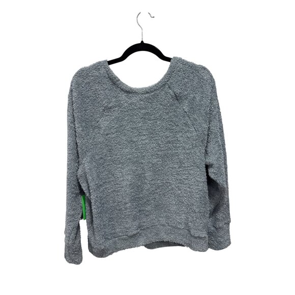 Honeydew Intimates Blue Fuzzy Long Sleeve Pullover Sweater Soft Cozy Lounge SMAL - Picture 3 of 6